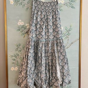 Saule Parc Block Print Skirt